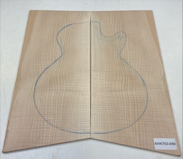 Top Maple Curly American, 2-pcs., 5mm, Unique Piece #059